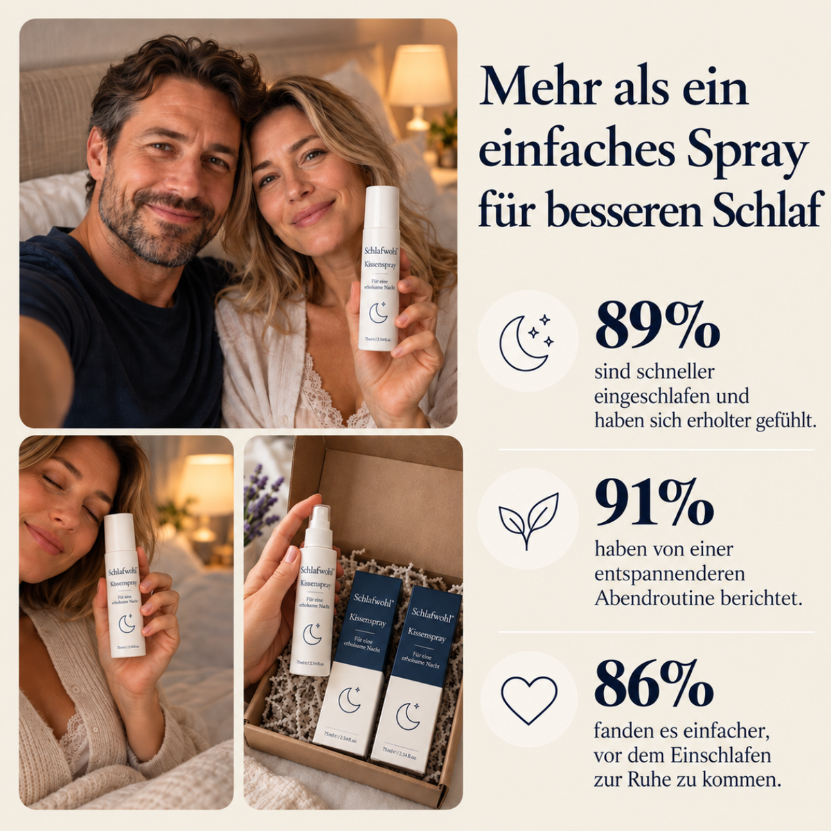 Schlafwohl™ Kissenspray | Für eine erholsame Nacht