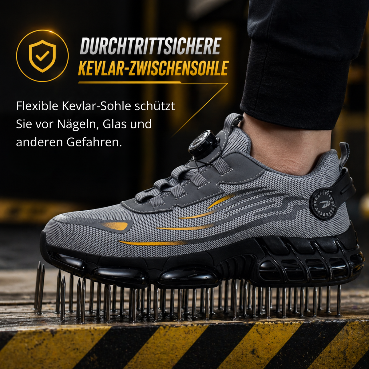 KraftSohle Pro™ | Sicherheit, die nicht wie Arbeit aussieht